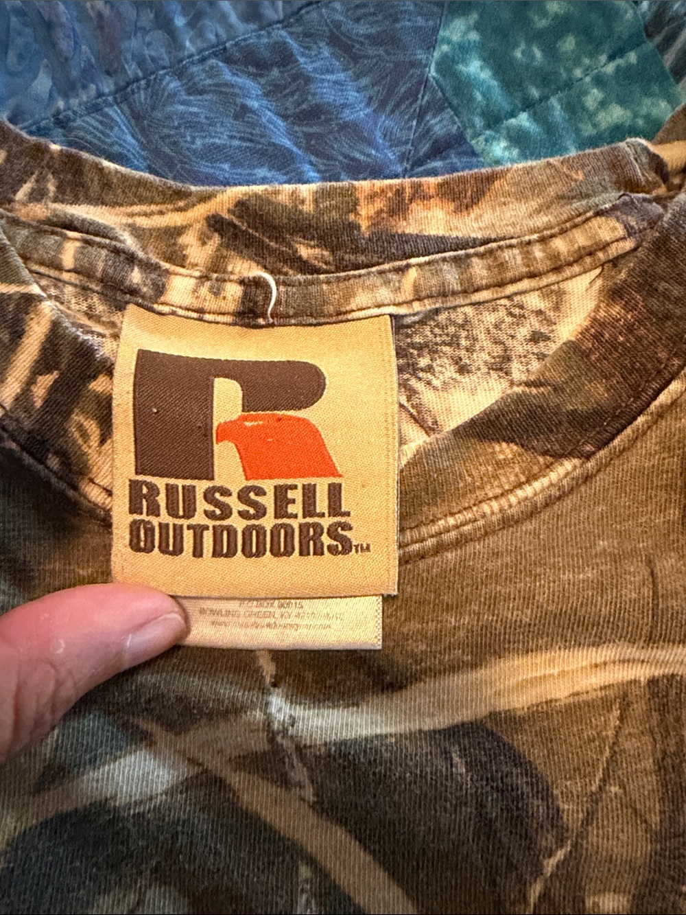 Russell Outdoors Realtree Camo Pocket Tee - Brown/Green/Black - Picture 3 of 4